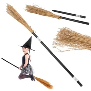 Boszorkányseprű baba yaga 90cm fekete halloween karácsonyra