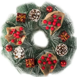Adventi karácsonyi koszorú 30cm