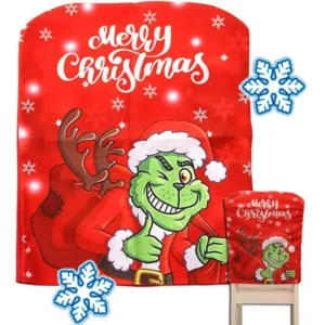 Karácsonyi grinch székhuzat 58x48cm poliészter
