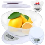 Digitális konyhai mérleg 5kg lcd tállal