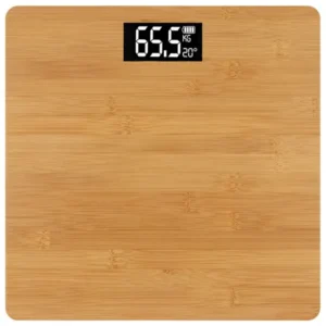 Bambusz lcd fürdőszoba mérleg 180kg