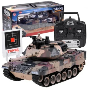 Leopard 2 rc tank modell 1:18 távirányítós játék