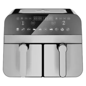 Comfy nest kétkosaras digitális légsütő 9l - 2400w, ezüst