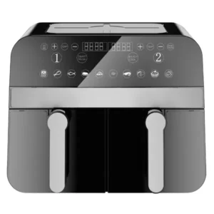 Comfy nest dupla kosaras digitális légsütő 9l - fekete