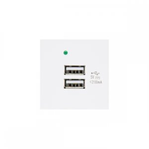 Maclean usb fali töltő 2x, gyors, fehér, mce728w