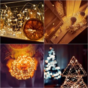 Springos® napelemes melegfehér led füzér 100l