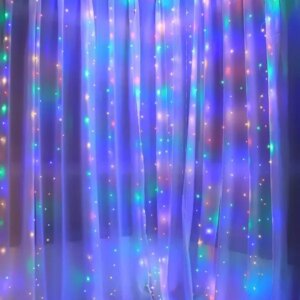 Springos® 300 led jégcsap fényfüzér, többszínű, távirányítós