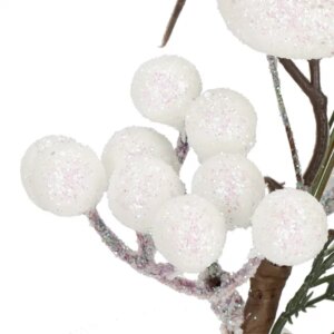 Springos® ünnepi díszág bogyókkal és madárral