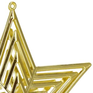 Springos® arany csillag dísz 23x20,5 cm