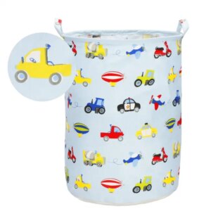 Springos® tároló kosár 63l, világoskék mintás