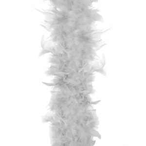 Springos® szürke toll girland 190cm