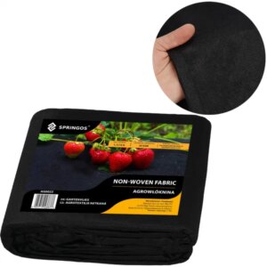 Springos® fekete kerti fólia 50g/m² 1,1x10m uv védelemmel