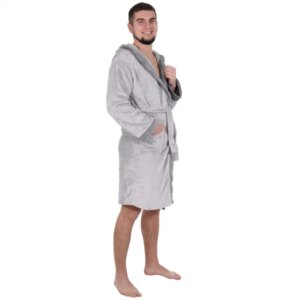 Springos® szőrme köntös szürke m/l