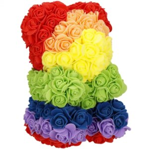 Springos® szivárványos rózsamaci 25cm