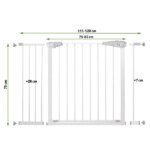Springos® biztonsági kapu 76-120 cm, automatikus záródás