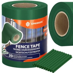 Springos® sötétzöld kerti háló 35m 450g/m² 20 klipsz