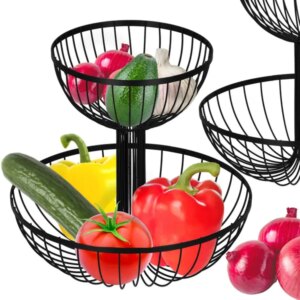 Springos® fekete acél kétszintes tároló kosár