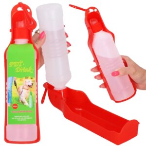 Springos® piros itatós üveg kutyáknak 500ml
