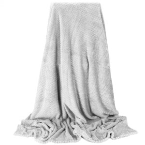 Springos® szürke plüss takaró 200x220cm