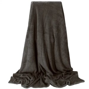 Springos® dombornyomott takaró 200x220 cm fekete
