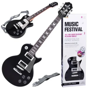 Gyerek elektromos gitár pánttal - zenei játék 69cm