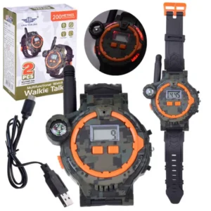 Gyerek walkie talkie óra szett 200m hatótávval és iránytűvel