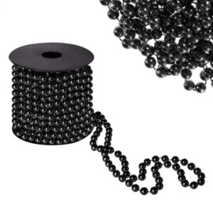 Springos fekete gyöngylánc 8mm 10m
