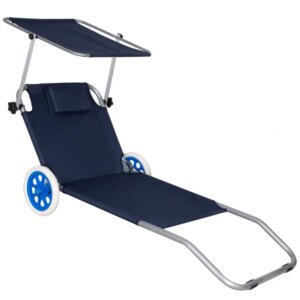Springos tengerészkék strandágy 5f 120kg