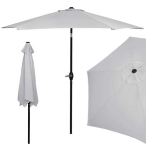 Springos szürke kurblis napernyő 250cm