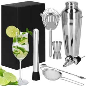 Rozsdamentes 8-részes bármixer készlet