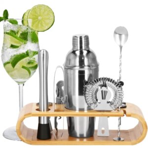 12 részes rozsdamentes acél bármixer készlet