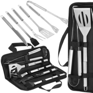 Springos grill kiegészítő készlet 5+1, rozsdamentes acél, ezüst