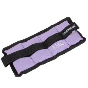 Springos lila súlyzópár 2x0,5 kg, tépőzáras, acélgolyós