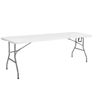 Springos® összecsukható fehér asztal 180x75 cm