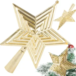 Arany törhetetlen karácsonyi csillag 18cm