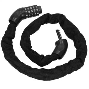 Springos® kerékpár kódzár - fekete, 98cm