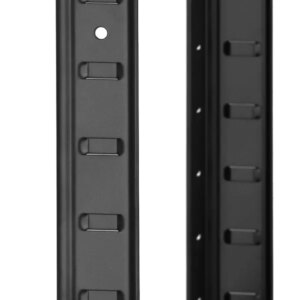 Springos® fekete 5 polcos állítható mdf polcrendszer