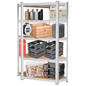 Springos® 5 polcos alumínium állvány 180x90x40 cm