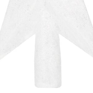 Springos® fehér csillogó karácsonyi csillag 15cm