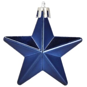 Springos® törhetetlen csillag díszek 6db - szürke, kék, rózsaszín