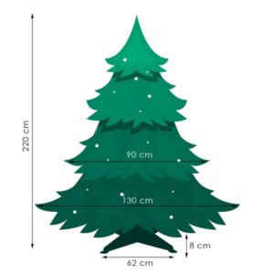 Zöld jegenyefenyő 220cm - környezetbarát, realisztikus megjelenés