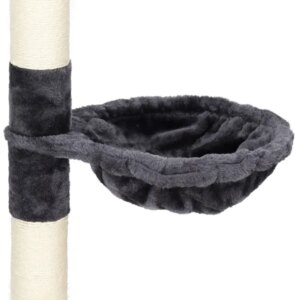 Springos® macskatorony 5 szintes, sötétszürke/bézs