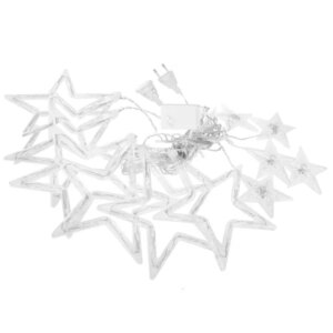 Springos® csillagfüggöny 138 led, hideg fehér, 8 program, 4,2m