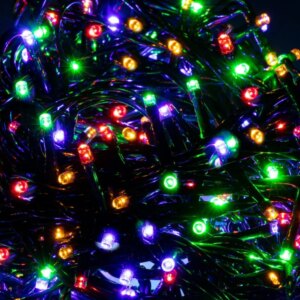 Springos® 200 led karácsonyi fényfüzér, multikolor, 8 program, 12,5m