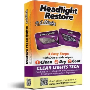 Fényszóró tisztító készlet - clear lights tech