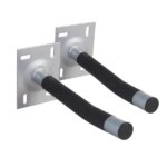 Maclean mc-438 fali tartó készlet 2db, 100kg terhelés, acél, fekete/ezüst