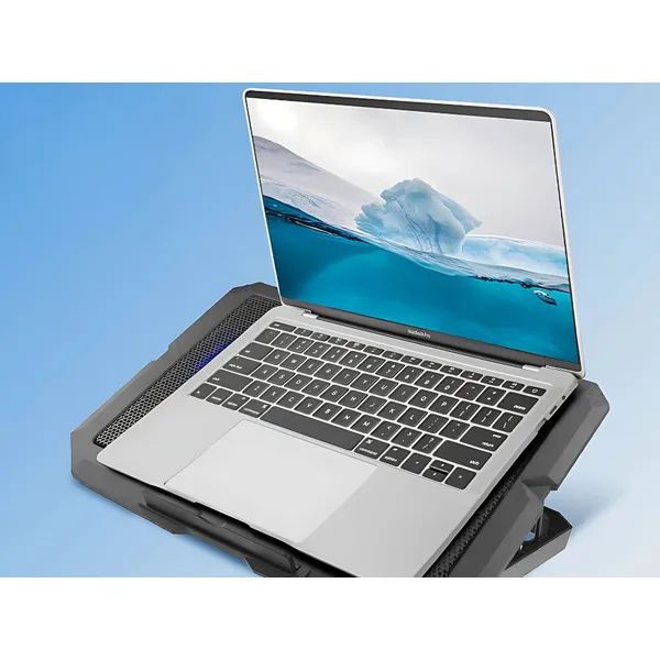 Laptop hűtőpad led usb-vel, állítható, 10-17 kompatibilis - Image 2