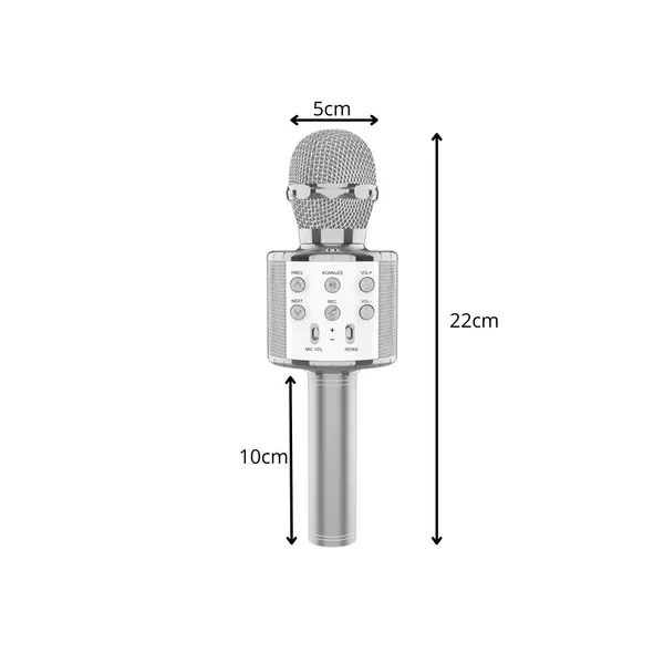 Bluetooth karaoke mikrofon hangszóró tokkal - Image 4
