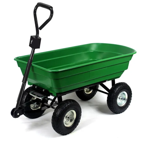 Garden line zöld kerti kocsi 300kg 75l