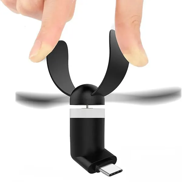 Usb-c mini ventilátor - fekete - Image 3